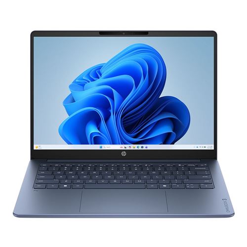 HP OmniBook 3 Next Gen AI 14-hz0688nr OLED 14" Laptop Computer - Starlit Blue Aluminum;  Snapdragon X Processor;  16GB LPDDRx-8448 Onboard RAM;  512GB Solid State Drive;  Qualcomm Adreno Graphics