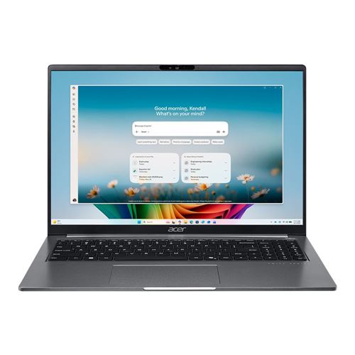 Acer Swift Lite 16 AI 16" Laptop Computer - Steel Gray;  AMD Ryzen AI 330 2.0GHz Processor;  16GB LPDDR5 Onboard RAM;  512GB Solid State Drive;  AMD Radeon 820M Graphics