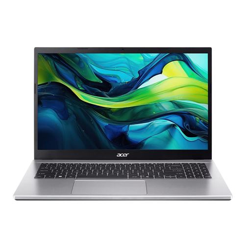 Acer Aspire Go 15 15.6" Laptop Computer - Pure Silver;  AMD Ryzen 7 7730U 2.0GHz Processor;  16GB DDR4 RAM;  512GB Solid State Drive;  AMD Radeon Graphics