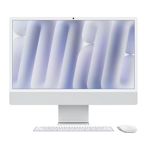 Apple iMac 24" Nano-Texture MD3H4LL/A 24" (Late 2024) All-in-One Desktop Computer - Silver;  Apple M4 10-Core CPU;  16GB Unified Memory;  256GB Solid State Drive;  10-Core GPU