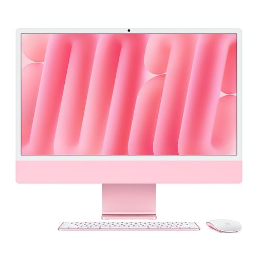 Apple iMac 24" MWUG3LL/A 24" (Late 2024) All-in-One Desktop Computer - Pink;  Apple M4 8-Core CPU;  16GB Unified Memory;  256GB Solid State Drive;  8-Core GPU