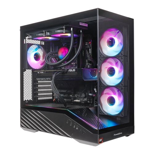 PowerSpec G765 Gaming PC;  AMD Ryzen 7 9800X3D 4.7GHz Processor;  NVIDIA GeForce RTX 5080 16GB GDDR7;  32GB DDR5-6000 RAM;  2TB Solid State Drive