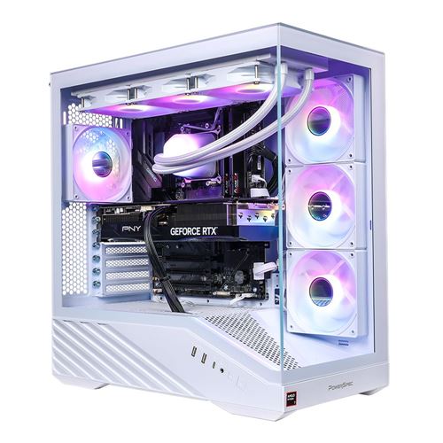 PowerSpec G767 Gaming PC;  AMD Ryzen 7 9800X3D 4.7GHz Processor;  NVIDIA GeForce RTX 5070 Ti 16GB GDDR7;  32GB DDR5-6000 RAM;  2TB Solid State Drive
