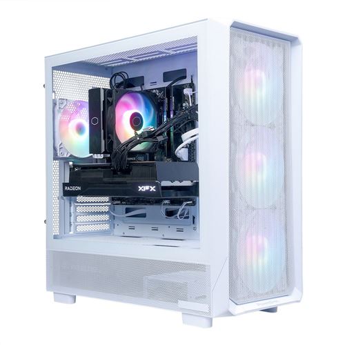 PowerSpec G541 Gaming PC;  AMD Ryzen 5 7500X3D 4.0GHz Processor;  AMD Radeon RX 9070 XT 16GB GDDR7;  32GB DDR5-6000 RAM;  1TB Solid State Drive