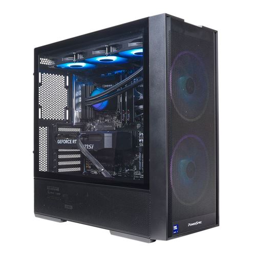 PowerSpec G460 Gaming PC;  Intel Core Ultra 7 265KF 3.3GHz Processor;  NVIDIA GeForce RTX 5070 12GB GDDR7;  32GB DDR5-6000 RAM;  1TB Solid State Drive